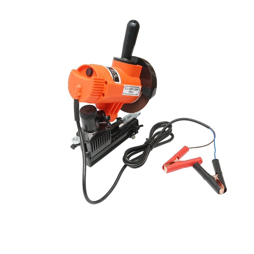 Affilatrice per catena motosega 85W, 12V, 5000 giri/min