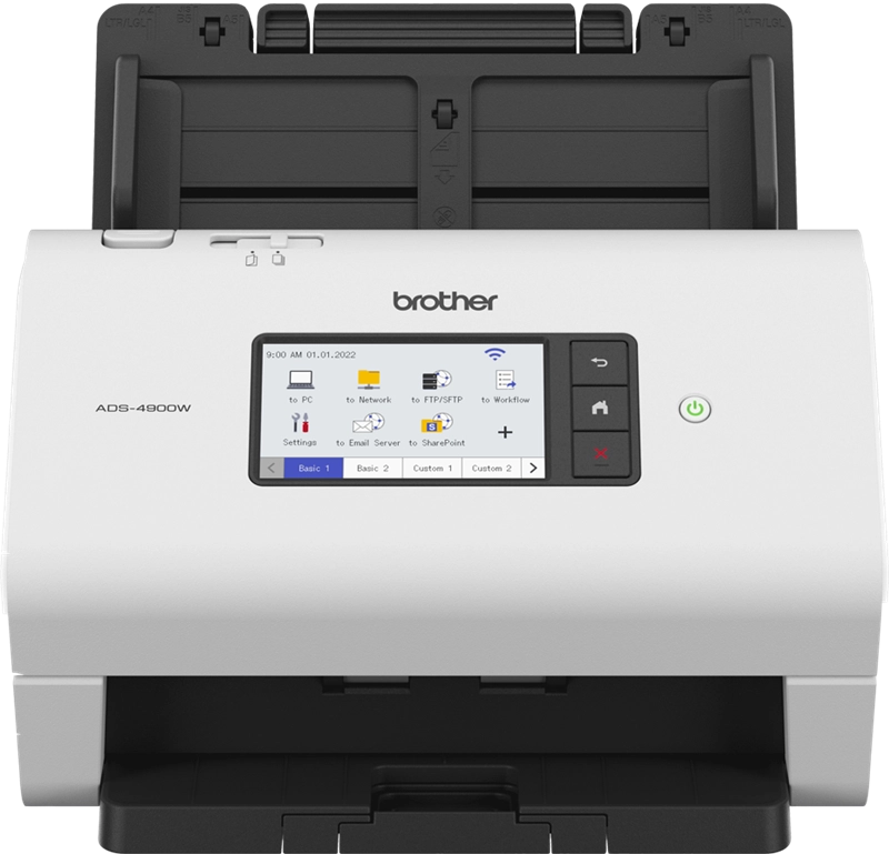 Brother ADS-4900W scanner Scanner con ADF + alimentatore di fogli 600 x 600 DPI A4 Nero, Bianco