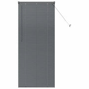 Tendaggi a Veneziana | Tenda a lamelle Grigio scuro 175 x 75 cm Alluminio