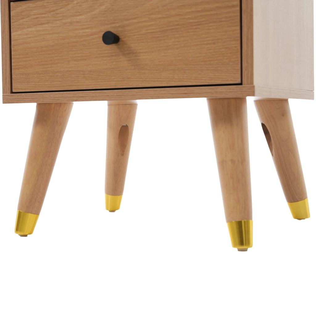 Vetrina con 3 ripiani regolabili e 2 cassetti - per soggiorno - in MDF - Wood