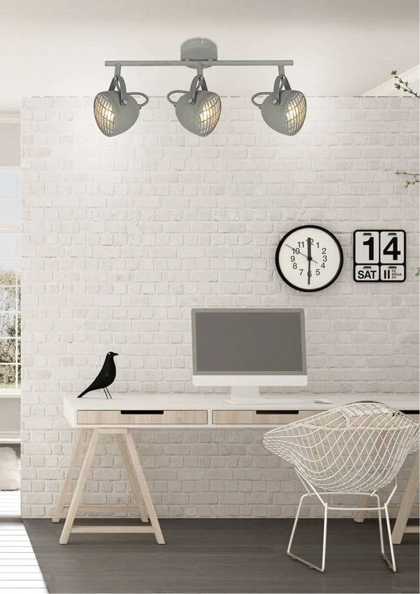 Candellux PENT 93-68064 plafoniera grigia 3xGU10 metallo