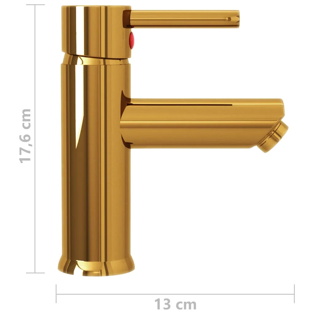 Rubinetto per Lavabo del Bagno Oro 130x176 mm CFW1480079