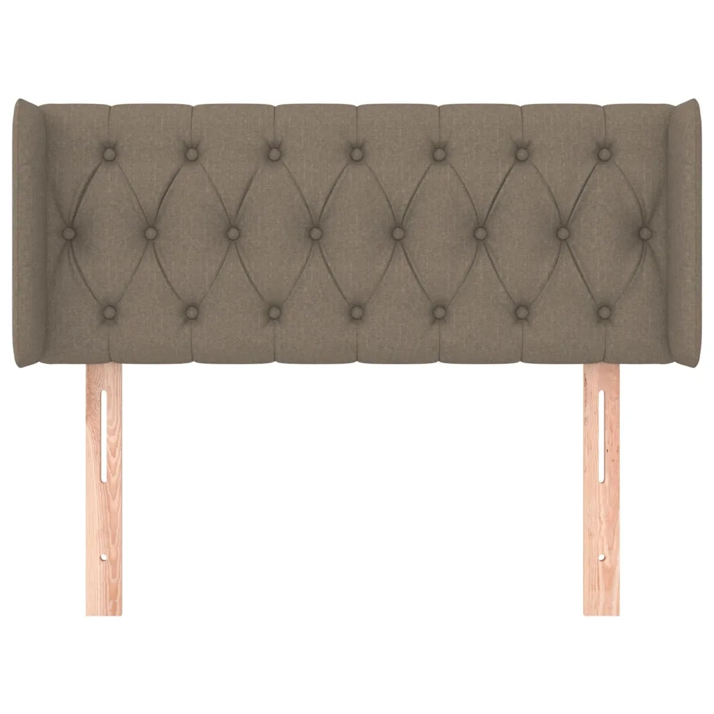 Testiera | Testata ad Orecchio Tortora 103x16x78/88 cm in Tessuto