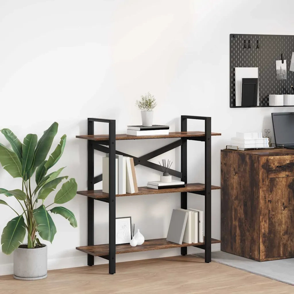 Libreria 3 livelli 100 x 33,5 x 102 cm Legno ingegnerizzato 883948