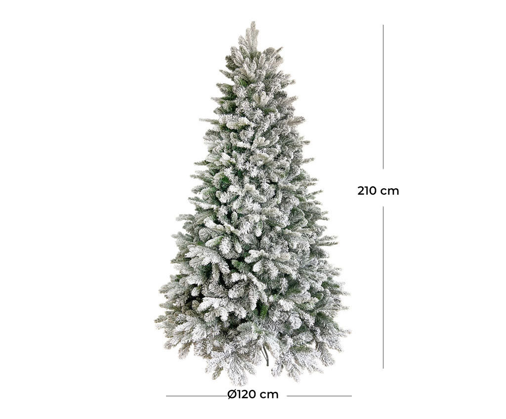 Albero di Natale Artificiale Innevato 240 cm 88 Rami Mandorlo
