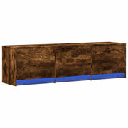 Mobile TV Rovere fumé 140 x 34 x 40 cm Legno multistrato