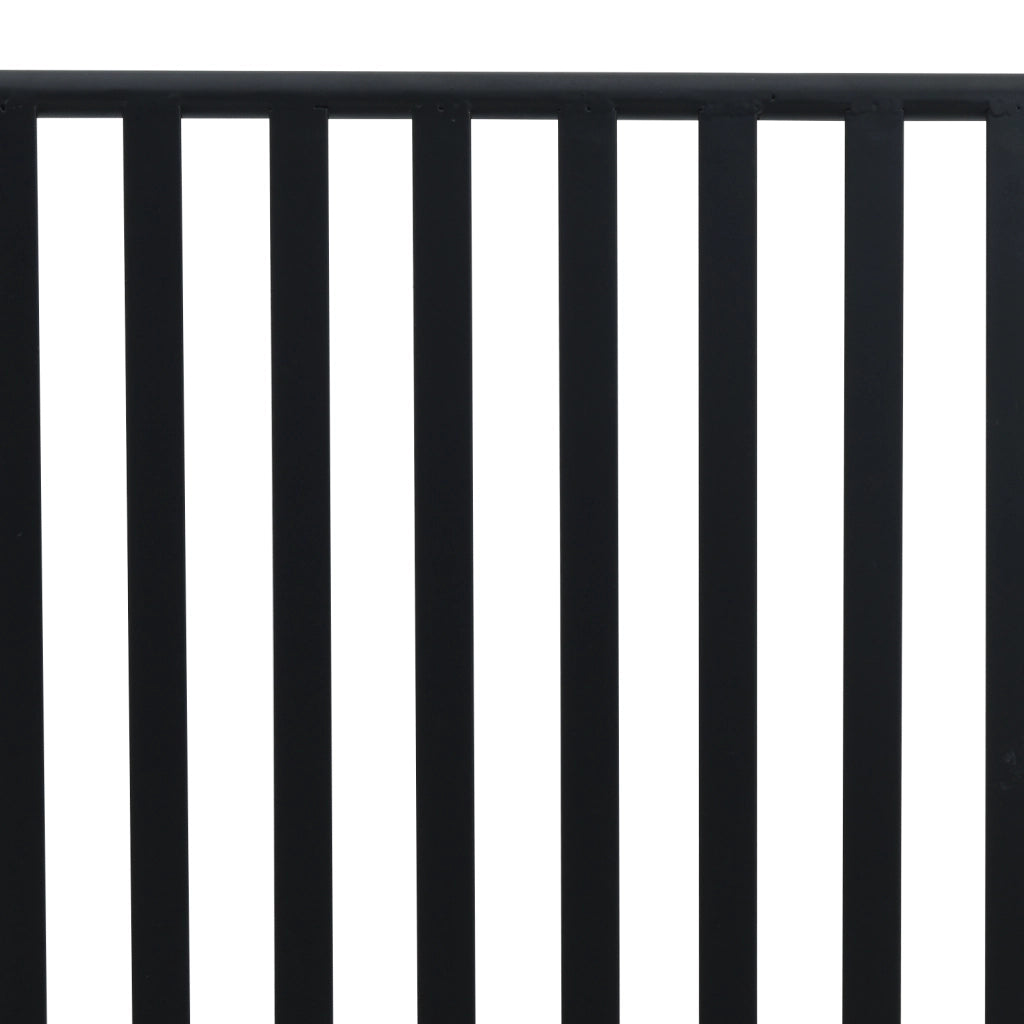 Panchina da Esterno Nera Metallo Standard Durevole