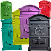 Trade Shop - Cassetta Postale Buca Lettere In Stile Antico Classico In Alluminio Verniciato -