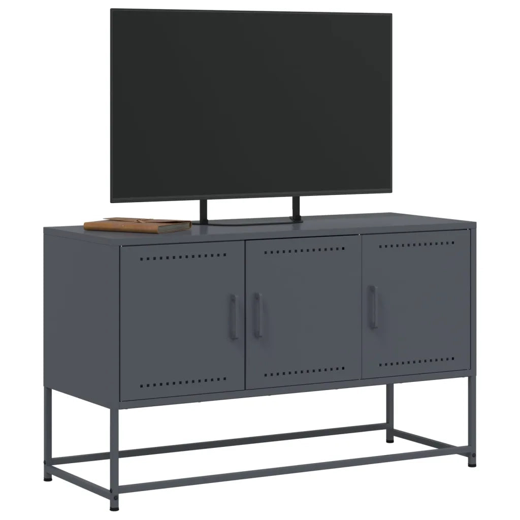 Mobile TV Antracite 100,5x39x60,5 cm in Acciaio 846478