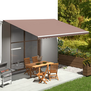 Tessuto di Ricambio per Tenda da Sole Marrone 5x3,5 m cod mxl 54768