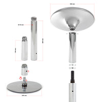 Palo da pole dance Ø 45 mm Altezza regolabile 2,31-2,74 m In acciaio Non richiede fori