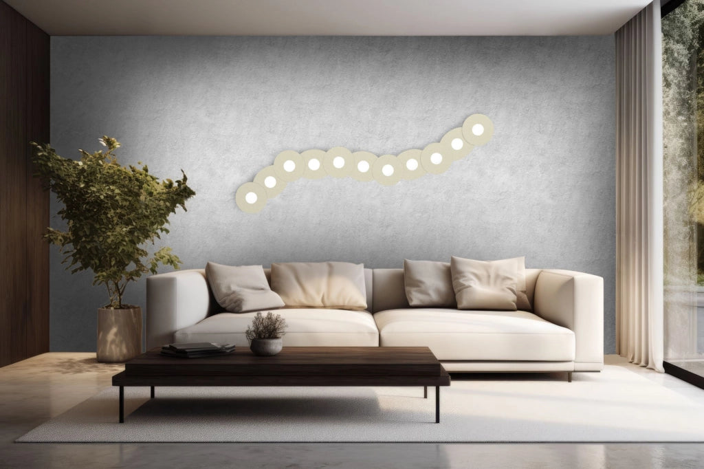 TALIA-L P Lampada a soffitto - Lampada da parete colore platino attacco GX53 componibile