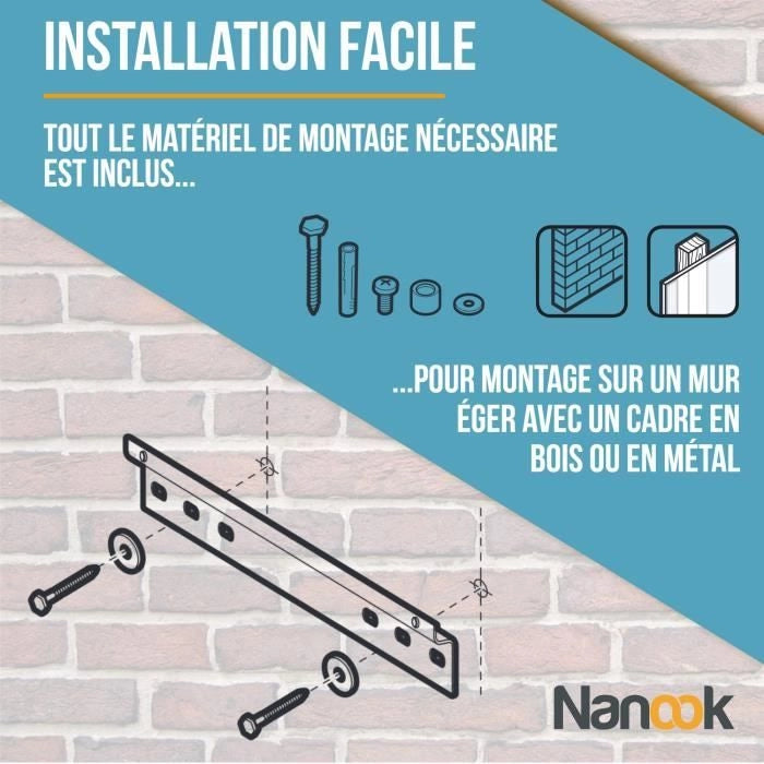 Supporto a parete inclinabile NANOOK per TV da 32-55 pollici - Soluzione di montaggio per TV LCD e (O)LED - Nero