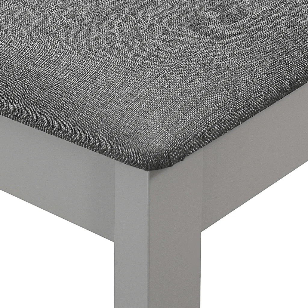 Sedie da Pranzo con Cuscini 6 pz Grigie in Legno Massello 276407