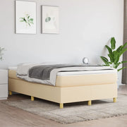 Struttura Letto a Rete a Molle-Giroletto Crema 120x200 cm Tessuto 398781