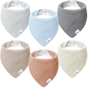Sciarpa per bambini in mousseline, triangolare, set di 6 pezzi, stella
