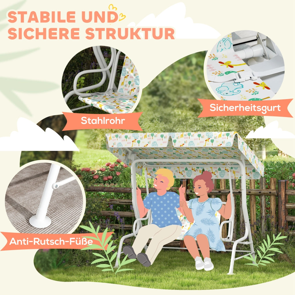 Divano a dondolo per bambini ¨C Zephmum ¨C Bianco
