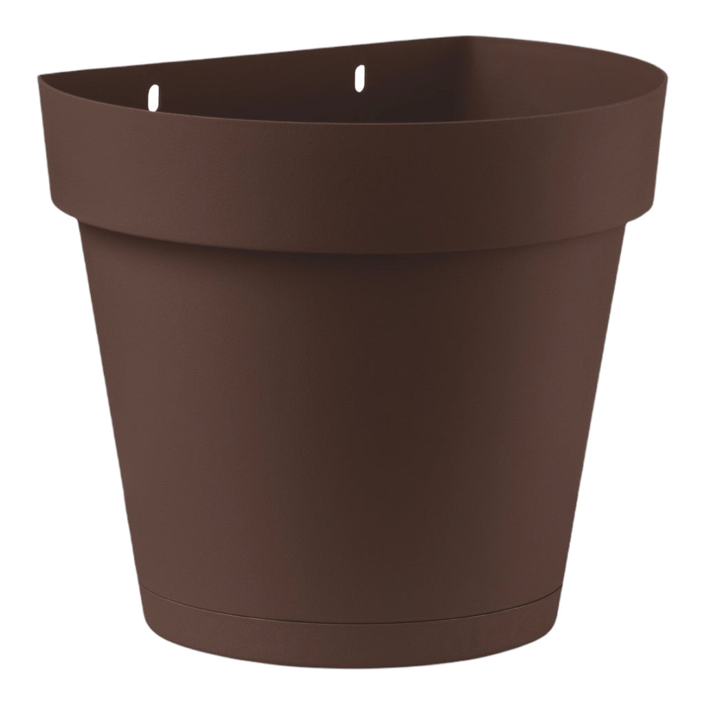 VASO GERLA in plastica CLEO VARI COLORI vaso a muro diam. 25 cm per esterno VECA Color: BRONZO