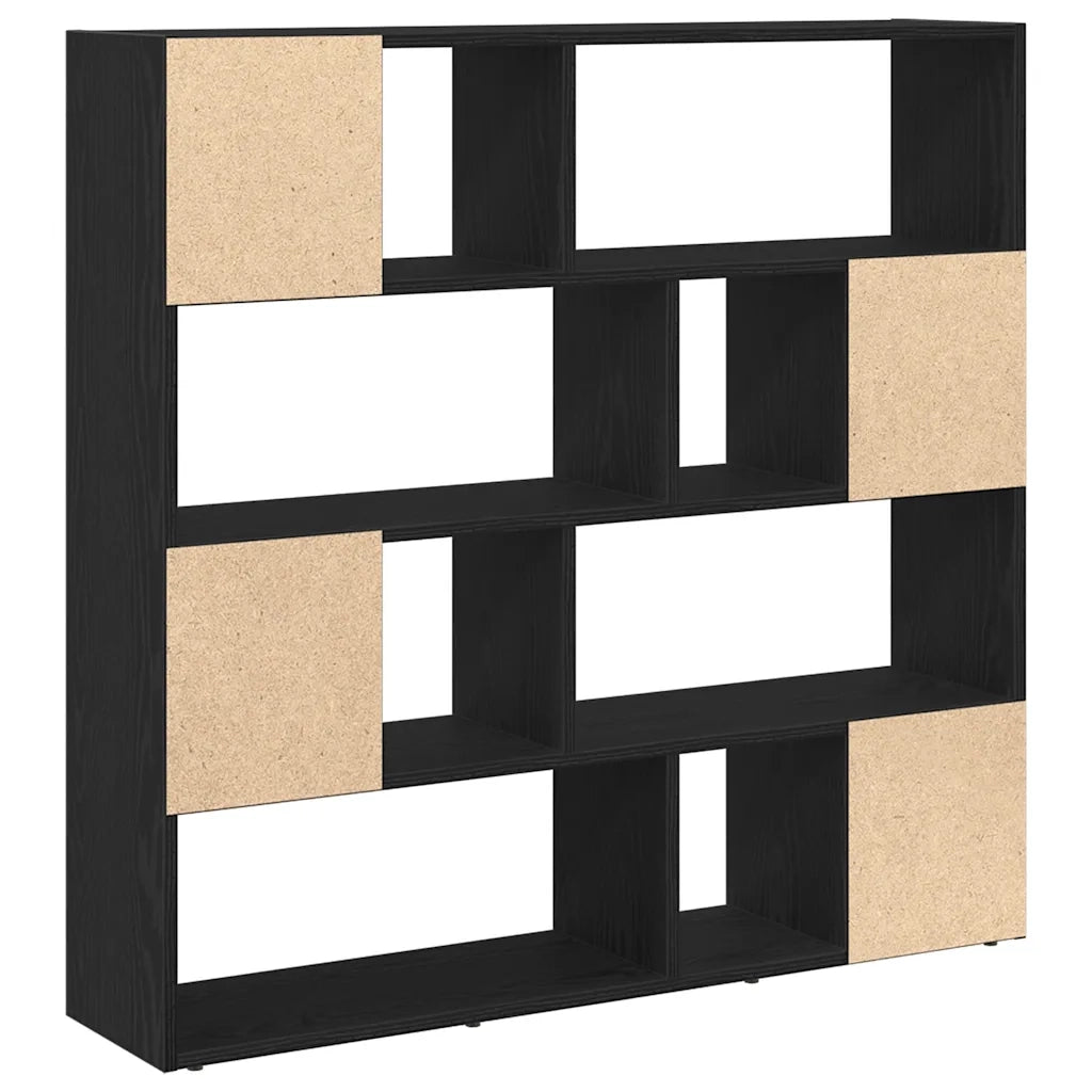 Libreria/Divisorio Ambienti | Divider per stanze | Paravento Rovere Nero 105x24x102 cm