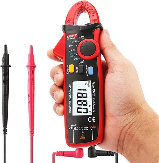 Multimetro Digitale a RMS True con Carico di Prova per Tensioni AC/DC - UT210 serie con Misurazione di Ohm e Test di Capacitance