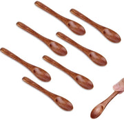 Lepels in Legno 10cm - 8 Pezzi - Lepels da Cucina - Lepels da Tavola - Lepels per Erba - Lepels da Servire - Accessori Cucina