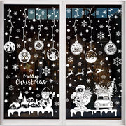 Decorazioni per finestre e porte elettricamente adesive per Natale, PVC, riutilizzabili, per abitazioni, negozi e ingressi, per finestre e porte di vetro (237)