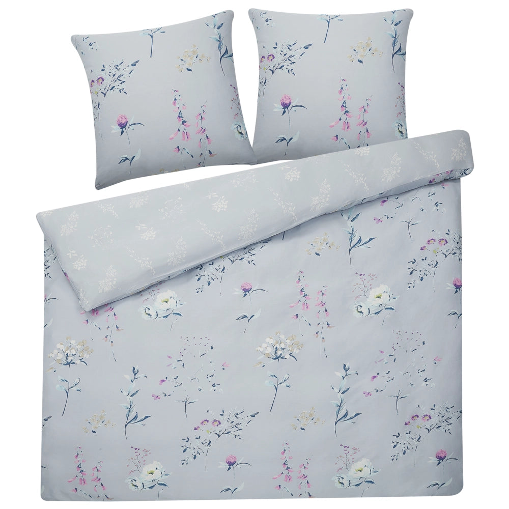 Set di biancheria da letto 200 x 220 cm in cotone a fiori moderno