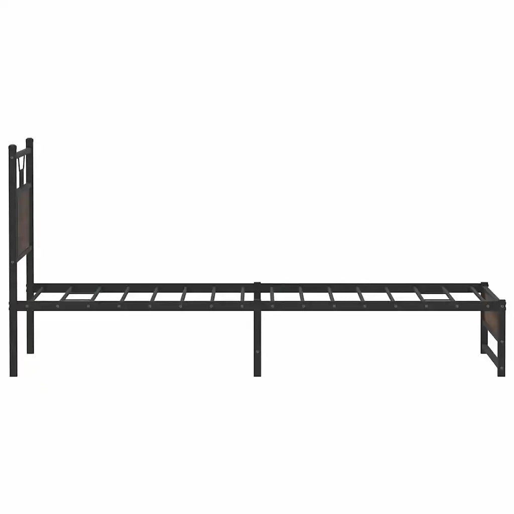vidaXL Giroletto senza Materasso Rovere Marrone 80x200cm in Truciolato
