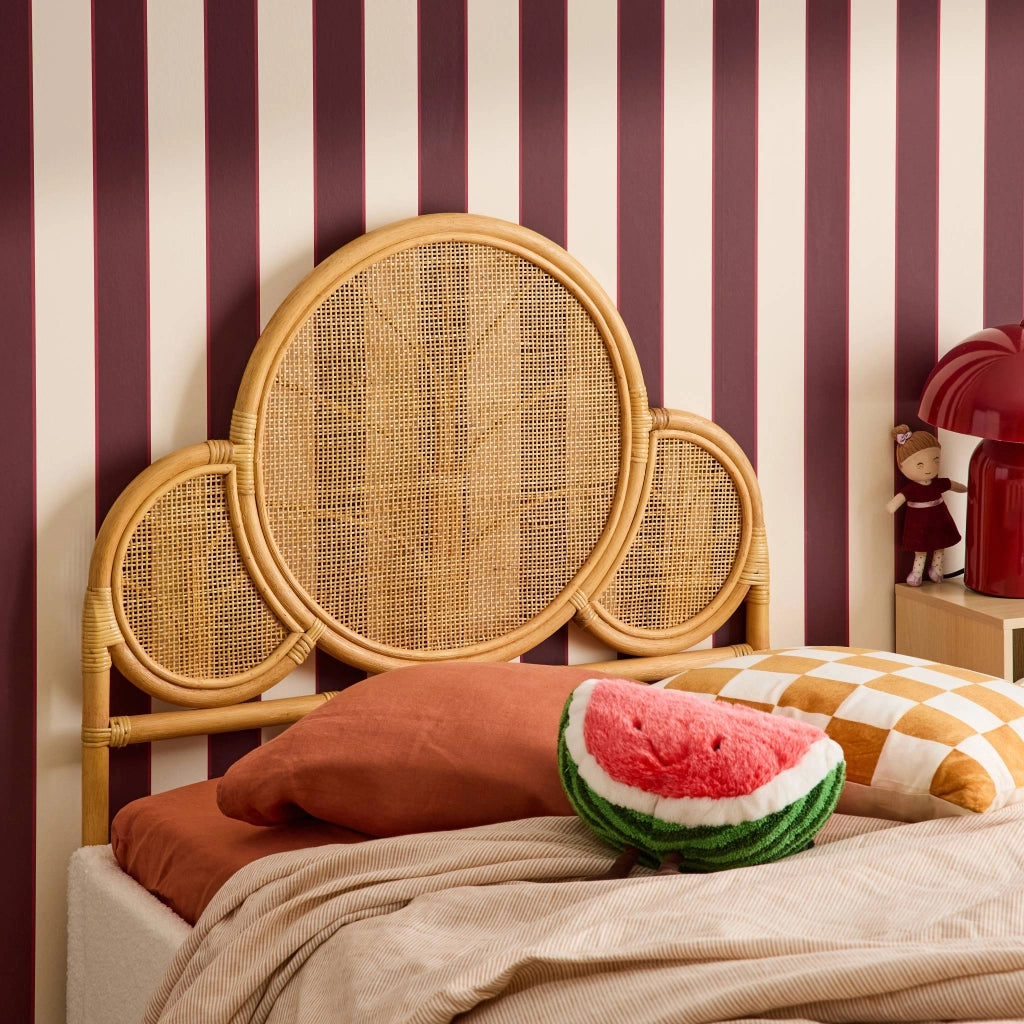 Testiera esotica in rattan, rattan naturale