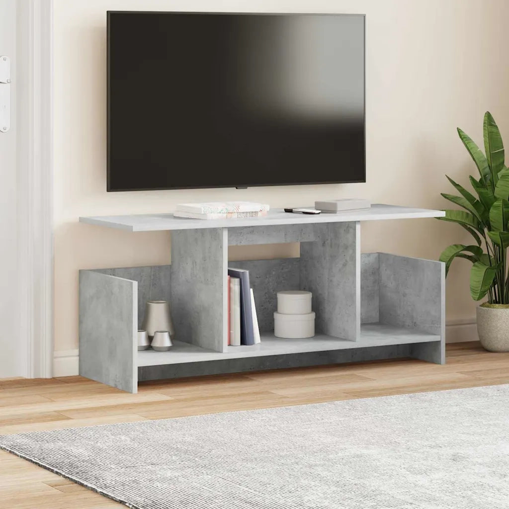 Supporto TV 102 x 35 x 45 cm Grigio cemento 890995