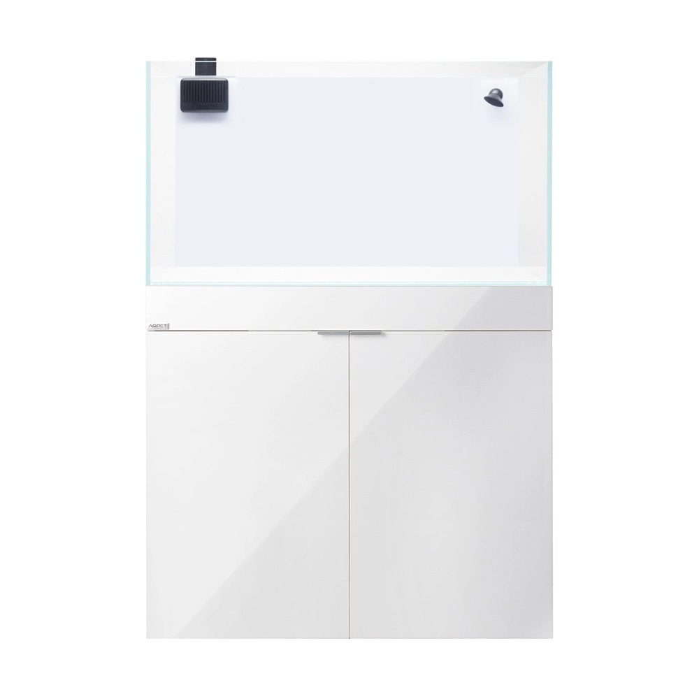 Aqpet Reef Aqua 90 Complete Marine cm90x50x50h - vasca in vetro extrachiaro con supporto e sump Colore: Bianco