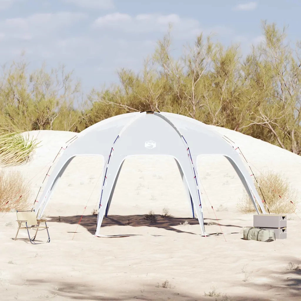 Tenda per Feste-Tenda da campeggio Grigia Impermeabile 490605