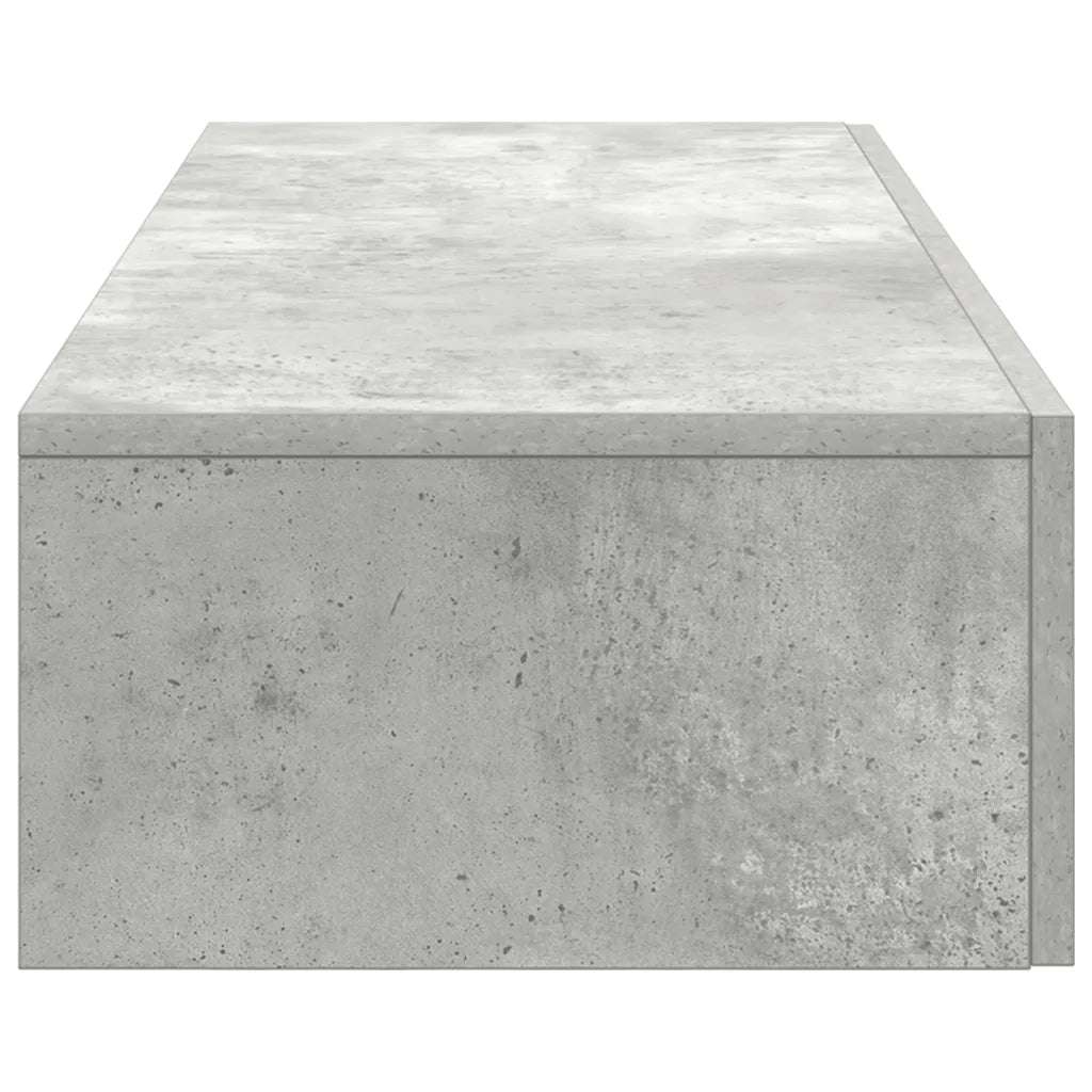 vidaXL Scaffale a Parete con Cassetti Grigio 60x26,5x15 cm Truciolato