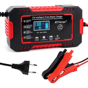 Trade Shop - Caricabatterie Auto 6a 12v Mantenitore Batteria Compensazione Temperatura Moto Tosaerba Barca -