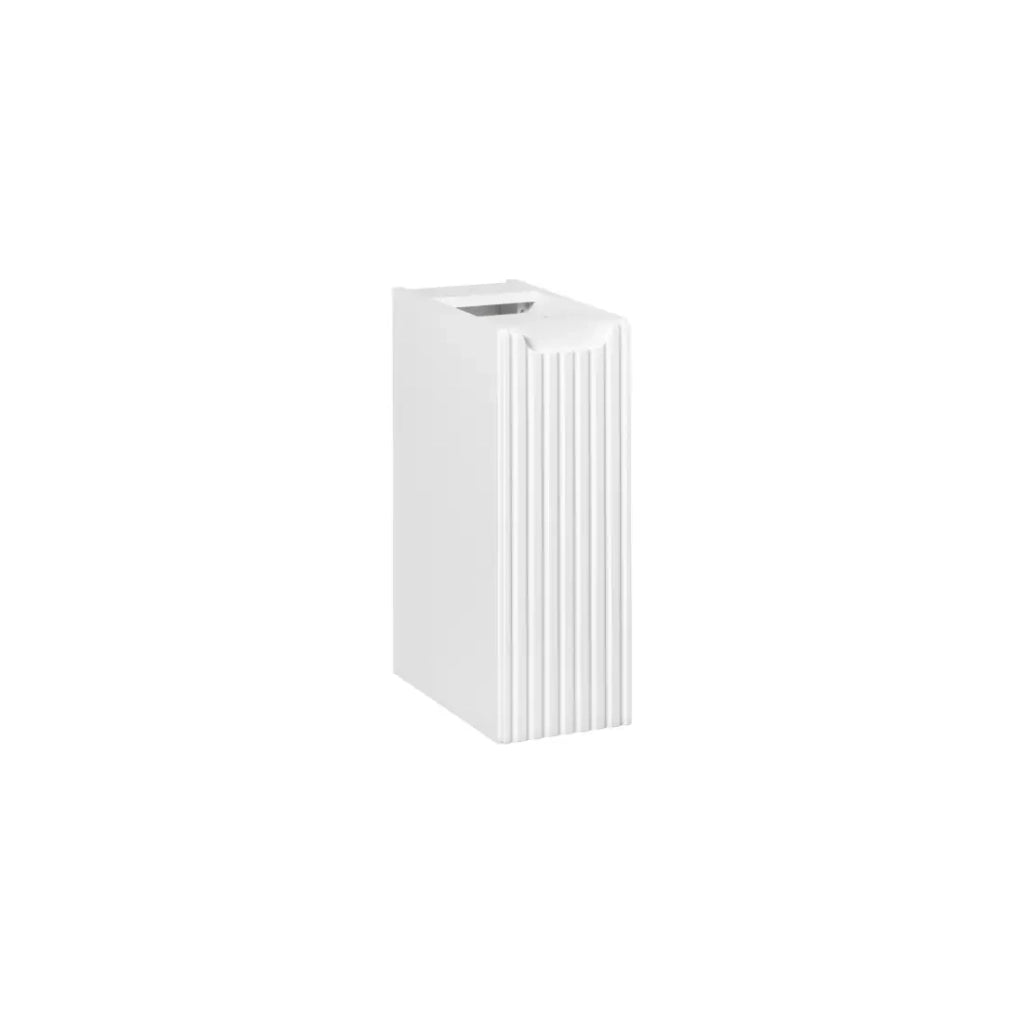 Mobile da bagno VANO – 1 porta – Bianco alpino – L20 × P18 × H57 cm – Da appendere
