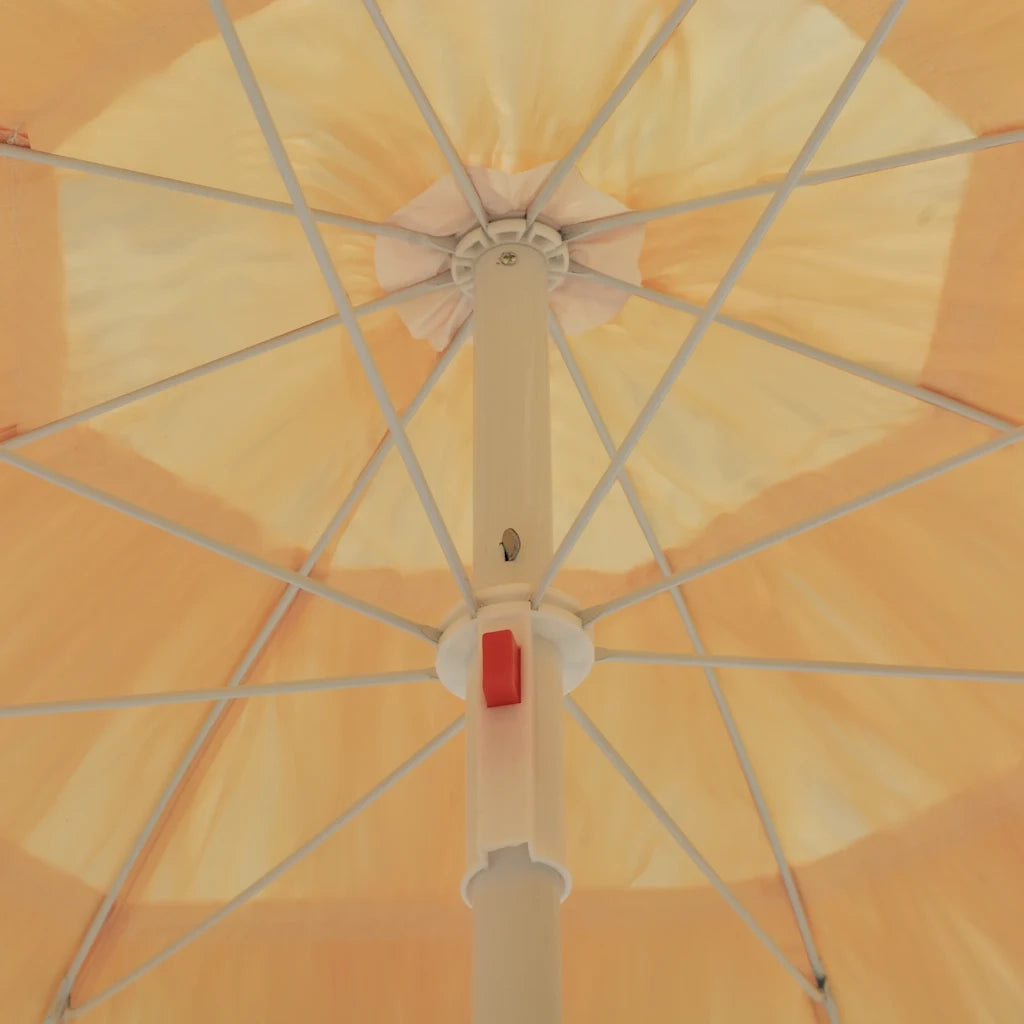Ombrellone da Spiaggia Naturale 180 cm in Stile Hawaiano 44547