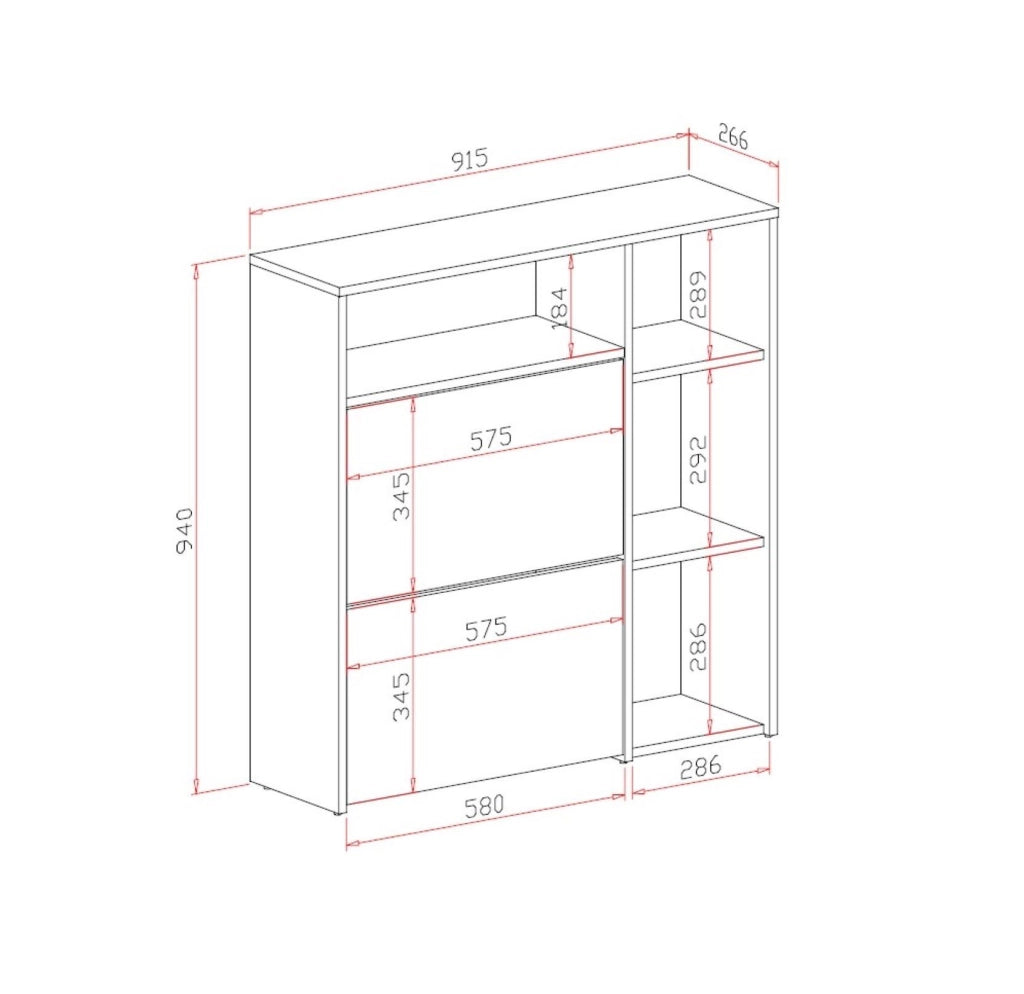 Mobile da ingresso Scultore, Entratina appendiabiti, Composizione per atrio, Consolle portaoggetti multifunzione, 92x27h94 cm, Rovere e Bianco