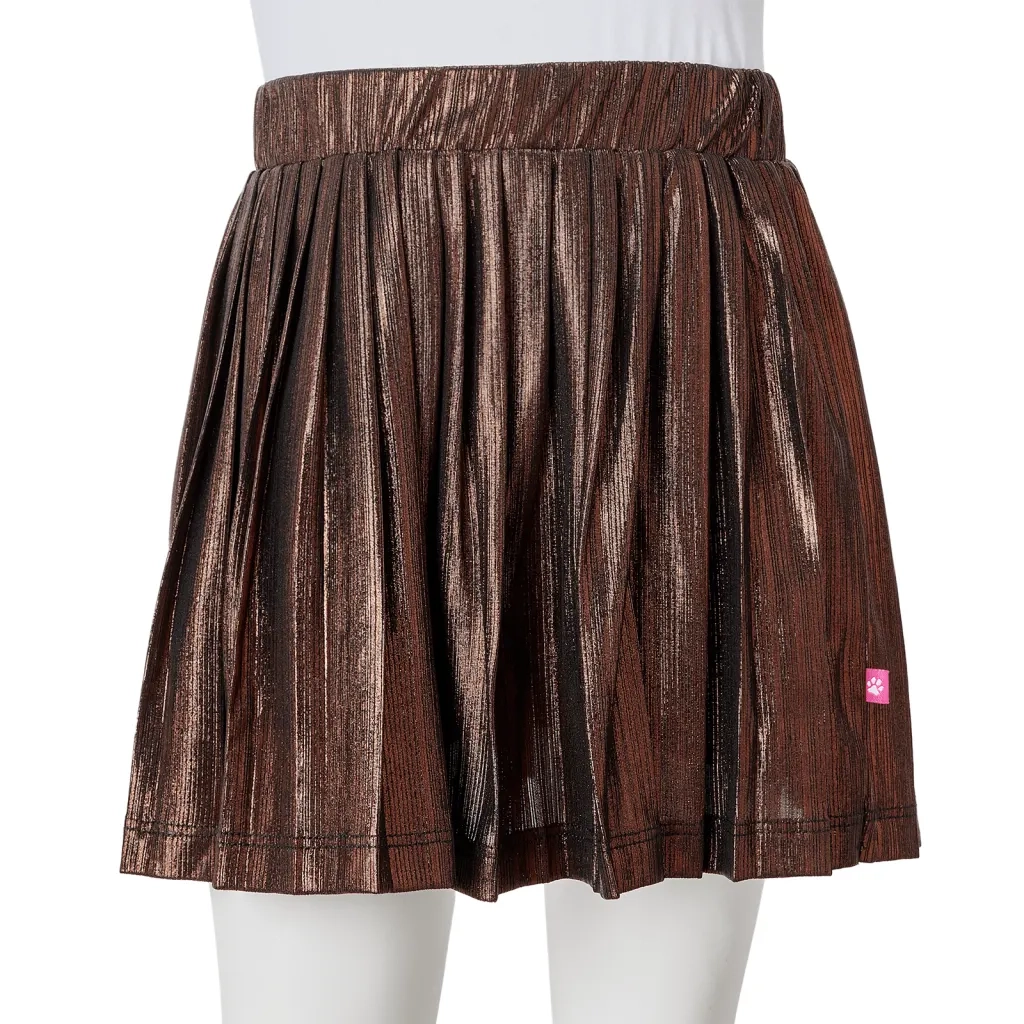 Gonna da Bambina con Brillantini Cognac 92 CFW2992869