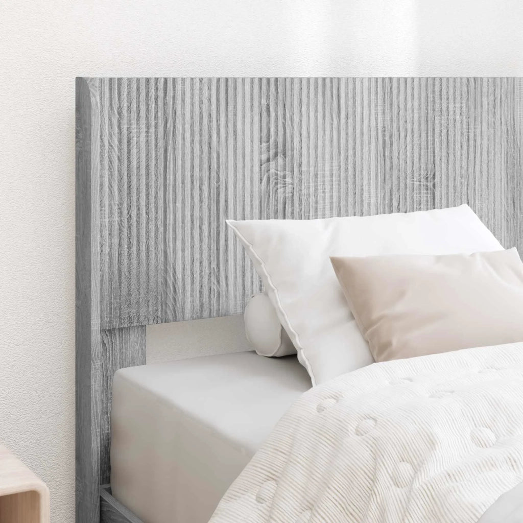 Struttura del letto con stoccaggio e testata Sonoma grigio 3414248