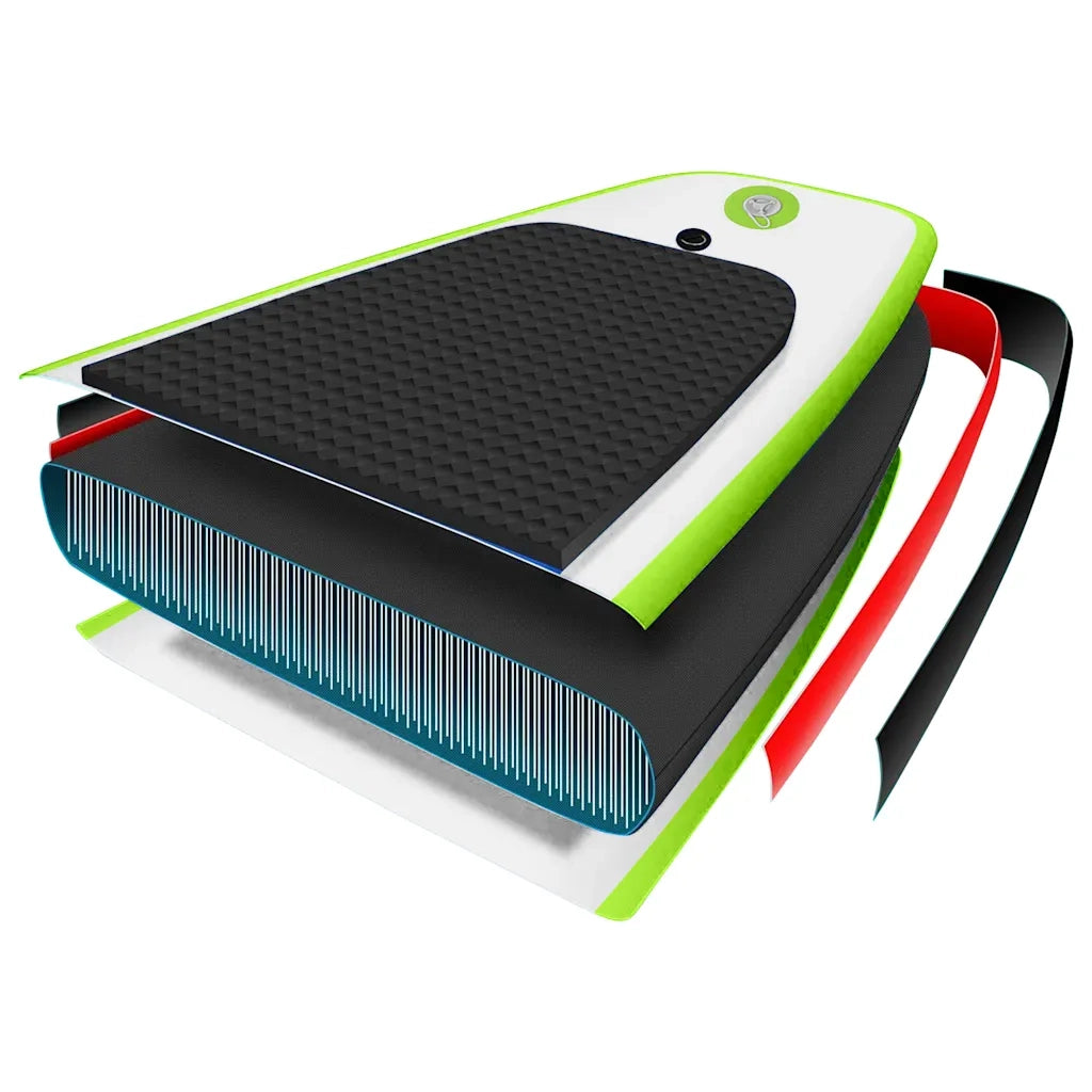 Set Tavola Gonfiabile da SUP Verde e Bianco cod mxl 65966