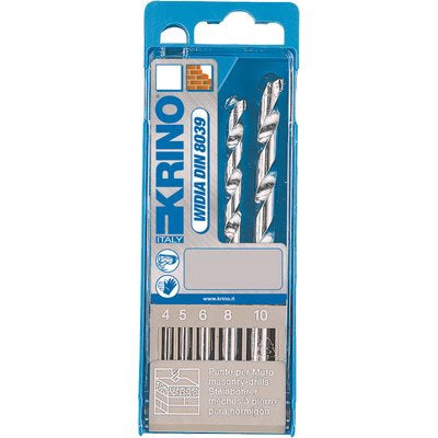 PUNTA TRAPANO WIDIA STANDARD 03001 ASTUCCIO KRINO - MM 4,0/10,0 CF=PZ 5- 1 confezioni