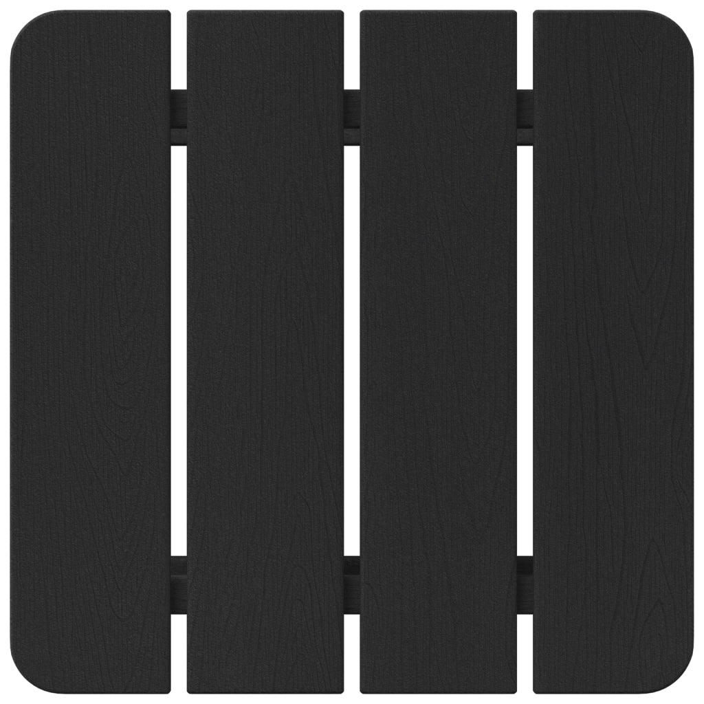 Tavolino Adirondack Nero 38x38x45 cm HDPE