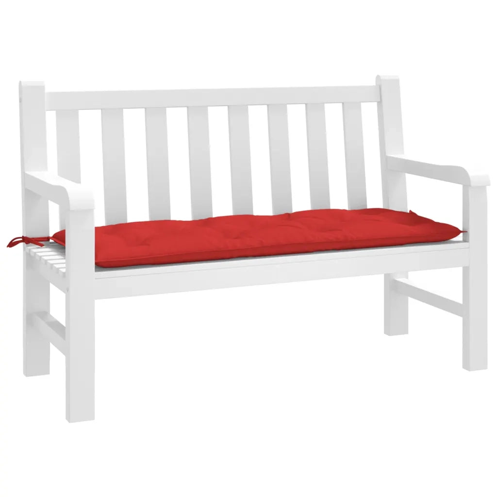 Cuscino per Panca | Cuscini per sedie Rosso 120x50x7 cm in Tessuto Oxford
