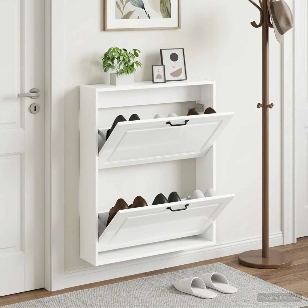 Mobiletto per Scarpe da Muro UTRECHT 71 x 17 x 86 cm 897739