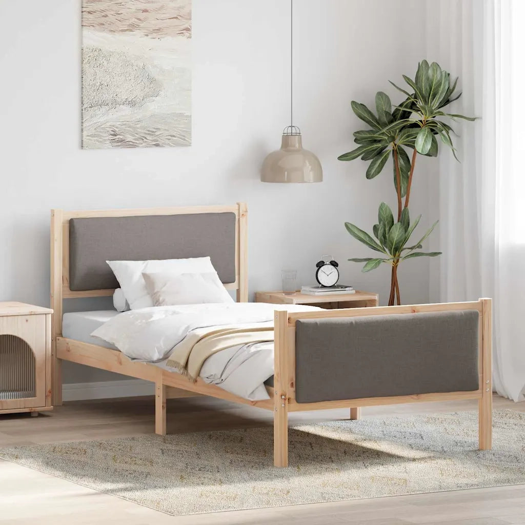 Struttura del letto con testiera Talpa 90 x 190 cm Tessuto