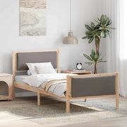 Struttura del letto con testiera Talpa 90 x 190 cm Tessuto