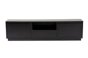 Porta TV in legno "Vanguard" 160 x 30 x 42 cm - Legno nero