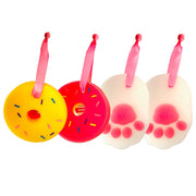 Akitaink Kit 4 Spugne Bagno Bambini Forma Ciambella e Zampa