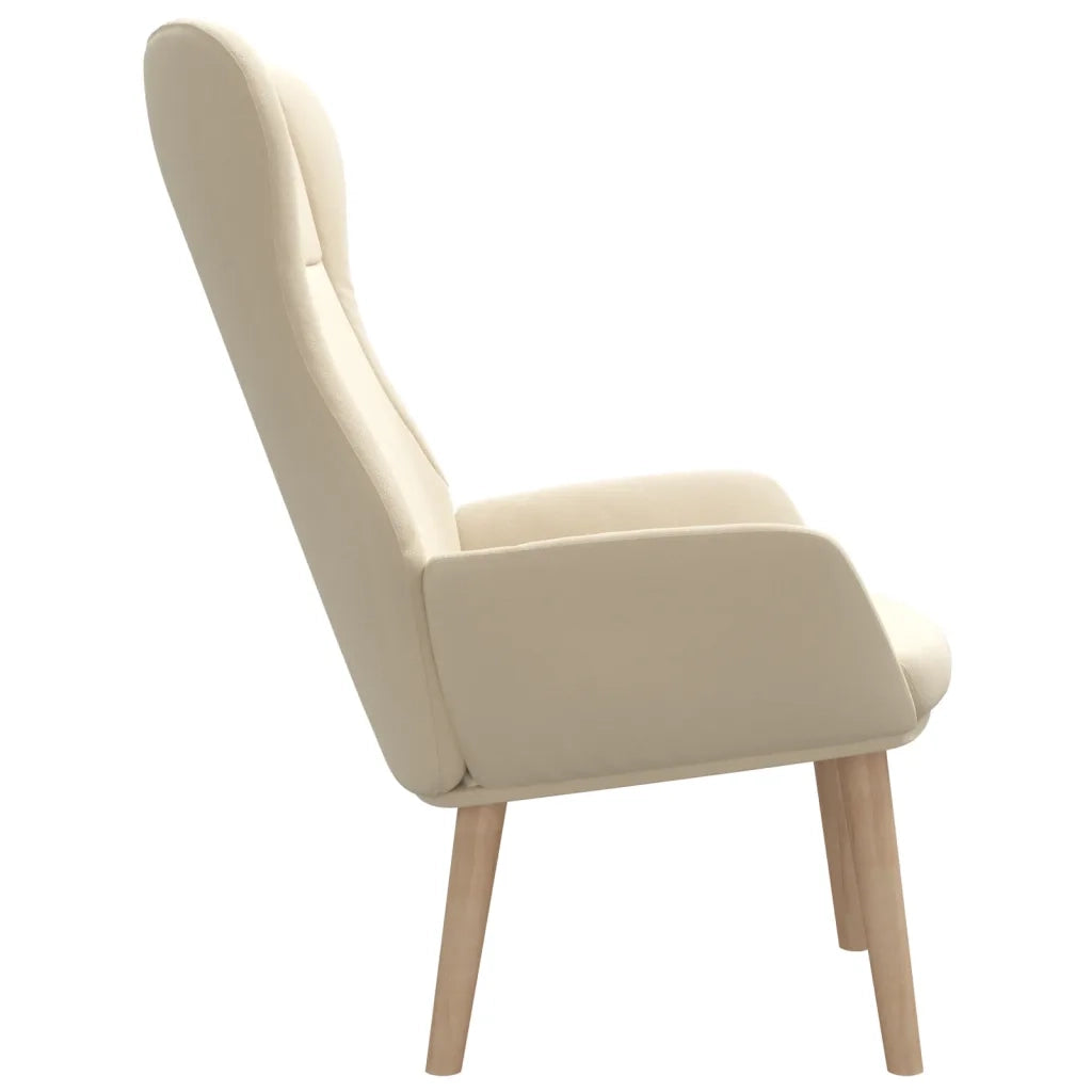 Sedia Relax Crema in Tessuto 341396