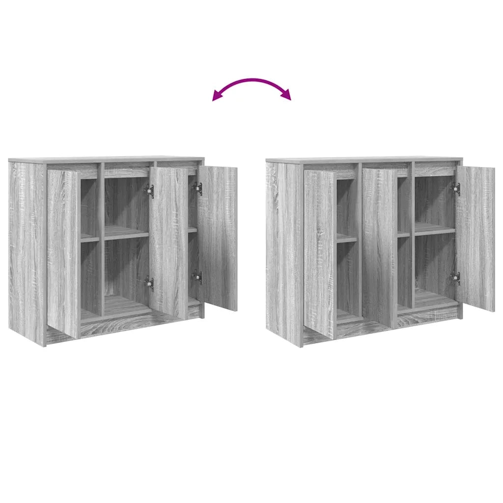 Credenza-Buffet-Armadio da cucina Grigio Sonoma 85x34x76 cm in Legno Multistrato